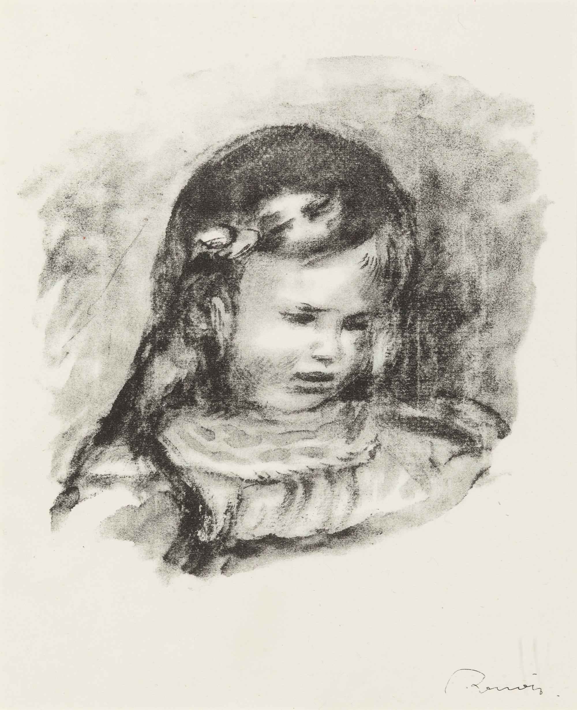 Claude Renoir , la tete baissee