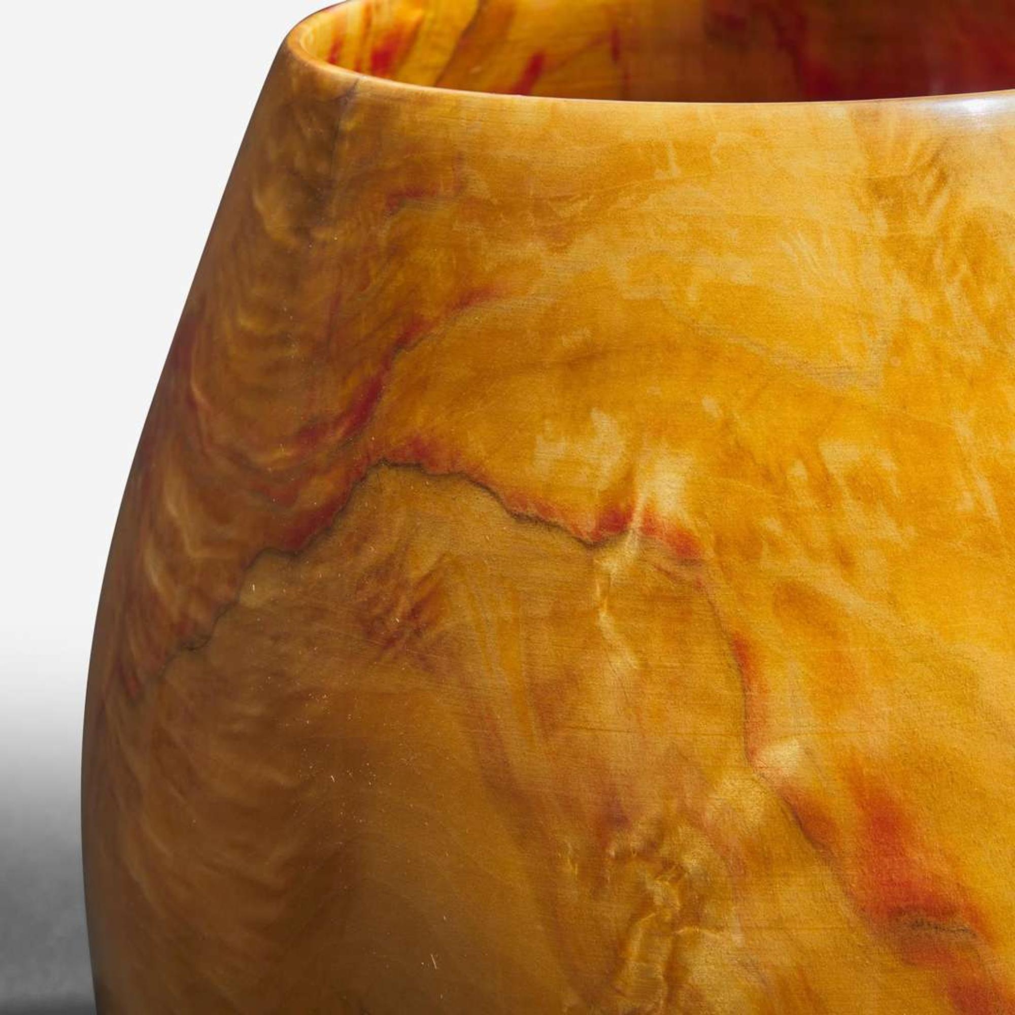 Edward Moulthrop (American, 1916-2003) Large Ash Leaf Maple Chalice, USA, circa 1990s
