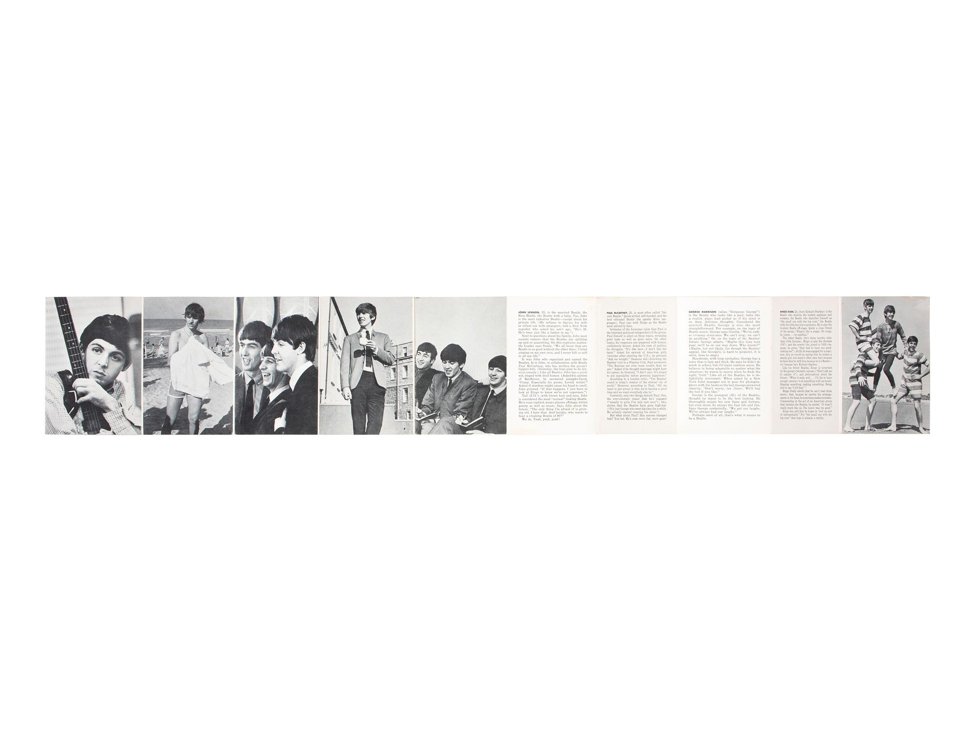 [THE BEATLES]. A group of ephemera and press photos, featuring Hard Day's Night contact sheets and "Beatles Money."