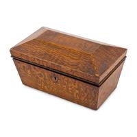 An English Satinwood Tea Caddy