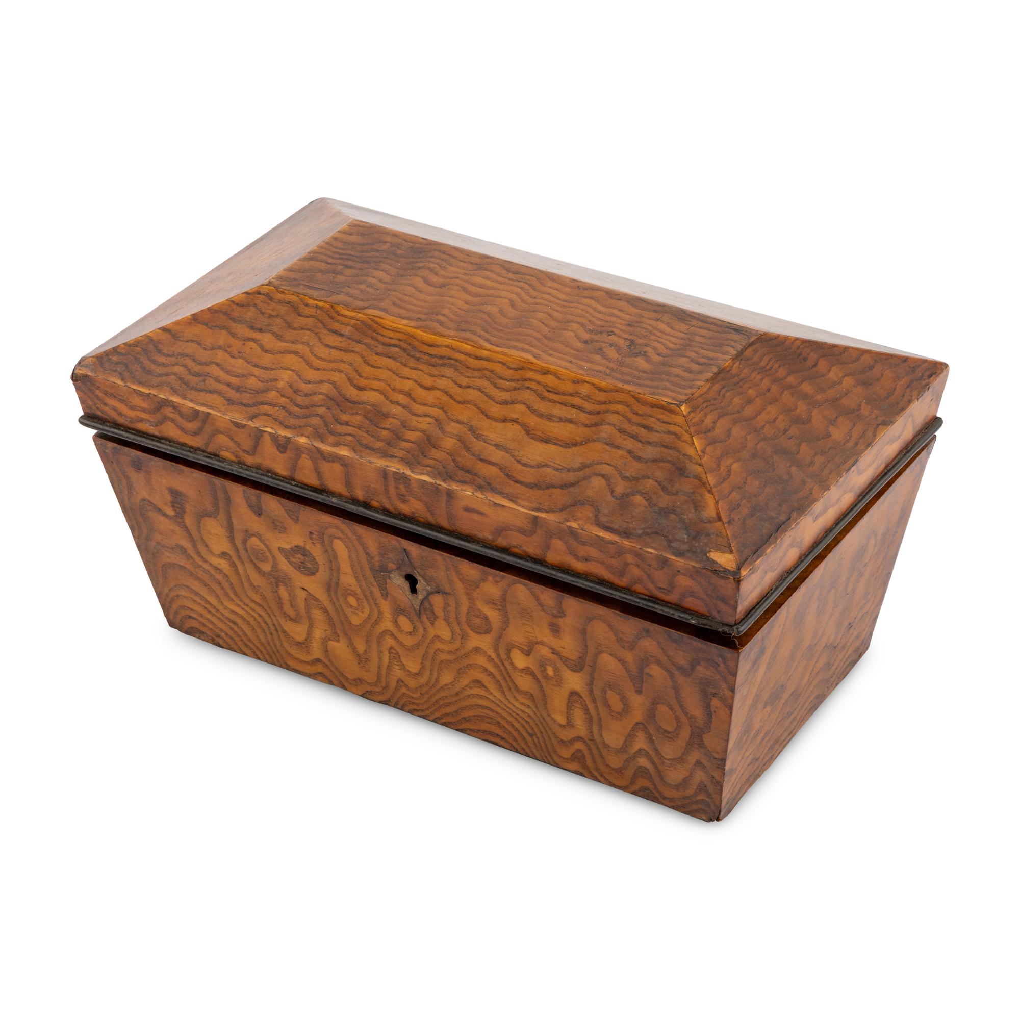 An English Satinwood Tea Caddy