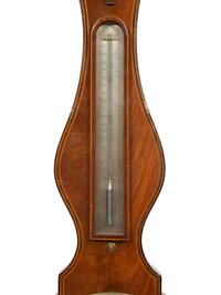 A Regency Crossbanded Mahogany Wheel Barometer
