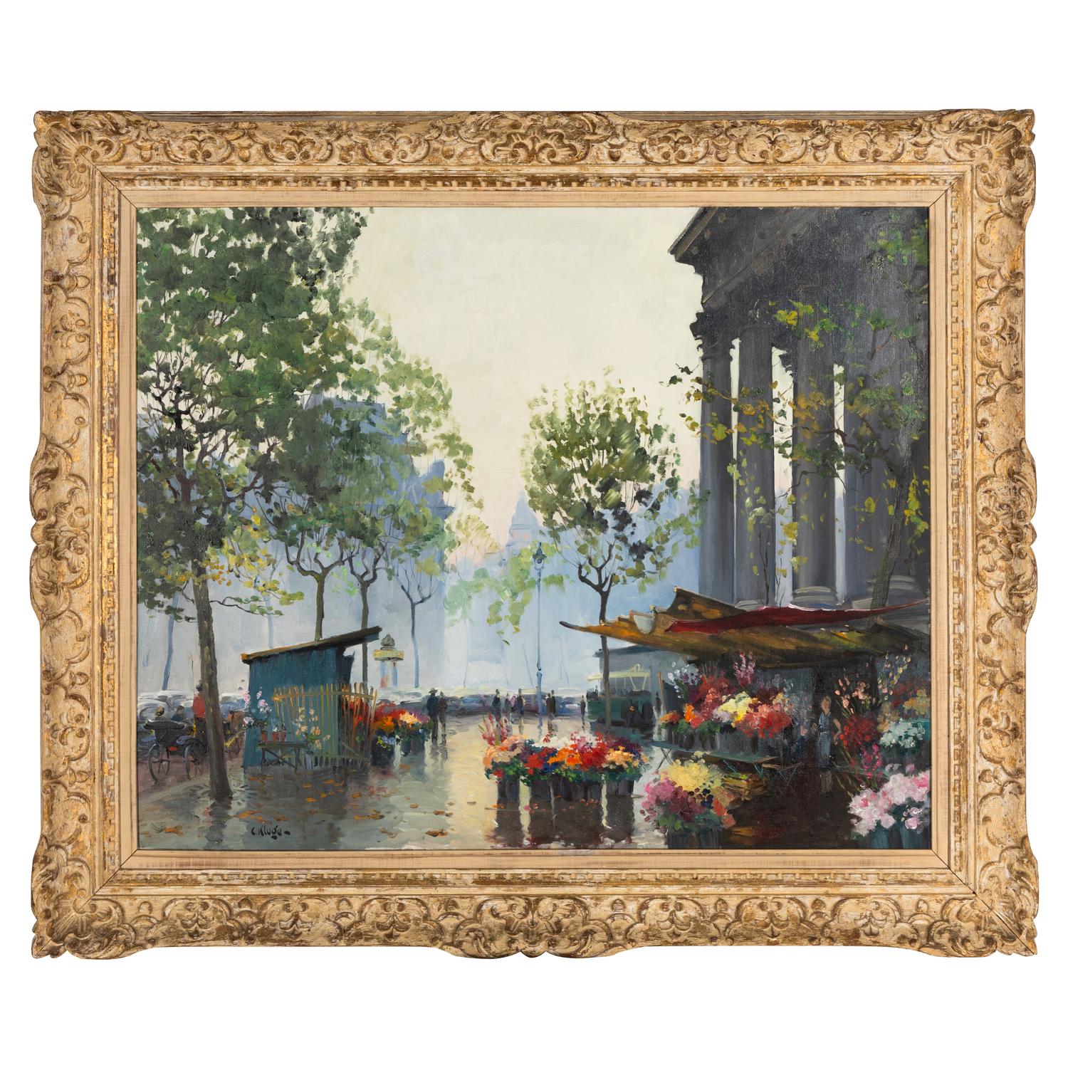 Constantin Kluge (French, 1912-2003) — Le Marché aux Fleurs