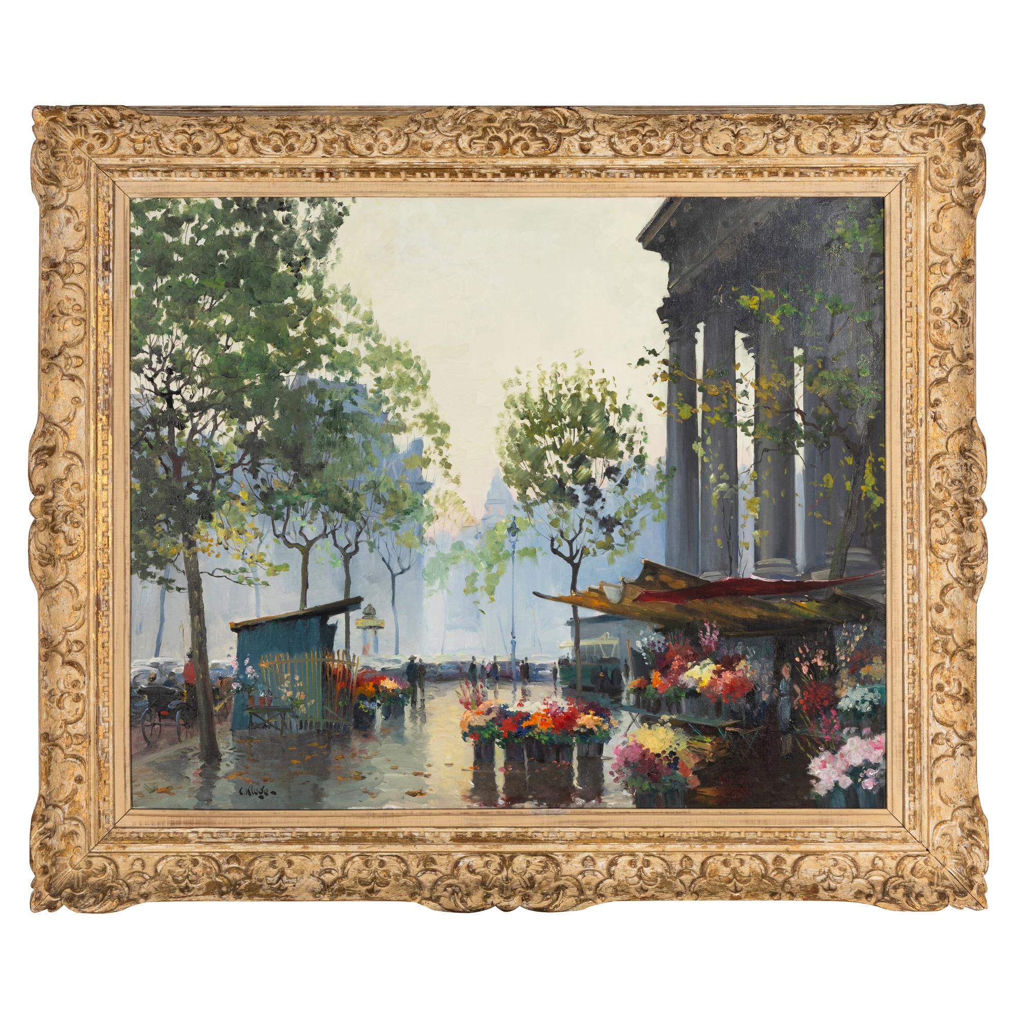 Constantin Kluge (French, 1912-2003) — Le Marché aux Fleurs