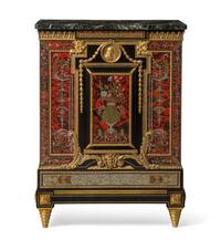 A Napoleon III Boulle and Ormolu Mounted Meuble à Hauteur d'Appui, Paul Sormani (French, 1817-1877), Height 46 x width 33 1/4 x depth 1