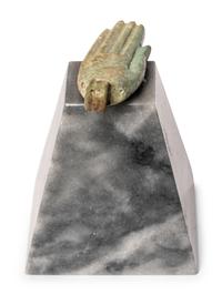 An Egyptian Faience Hand