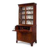 A George III Mahogany Bureau Bookcase