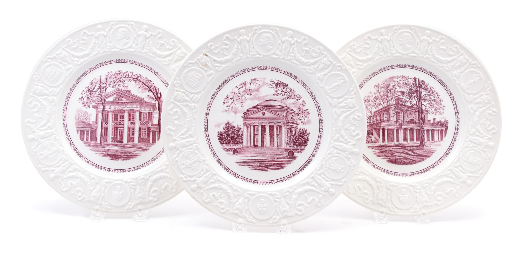 A Set of Thirteen Wedgwood Creamware University of Virginia Plates