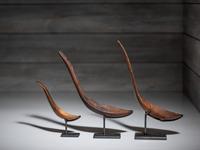 Northwest Coast Horn and Wood Spoons