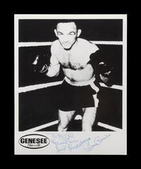 A Group of 29 Autographs from 20th Century Boxing Champions and Notables,