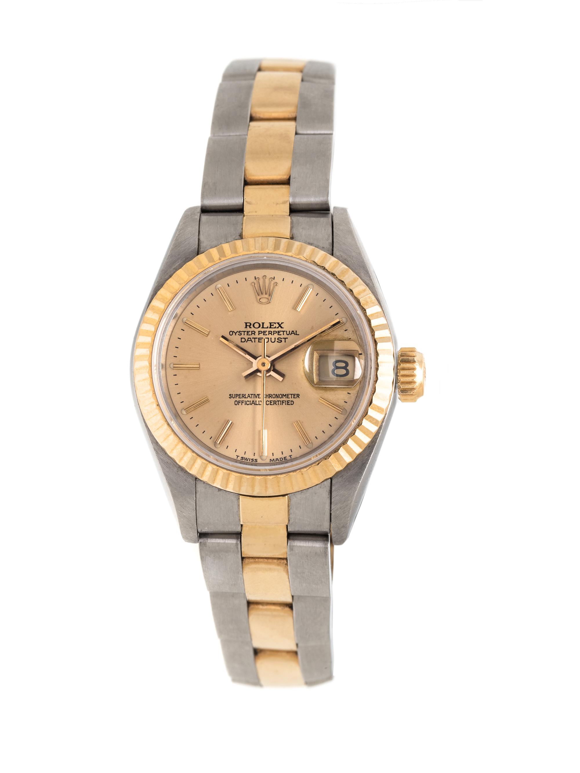 ROLEX, REF. 69173 STAINLESS STEEL AND 18K YELLOW GOLD 'OYSTER PERPETUAL DATEJUST' WRISTWATCH