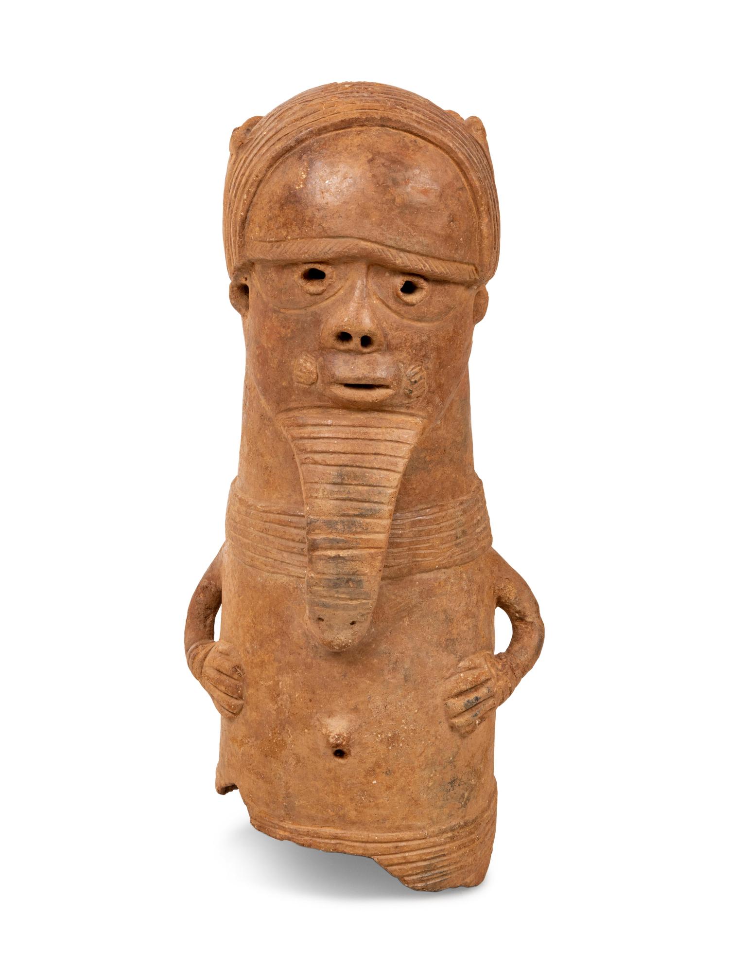 A Sokoto Earthenware Figure