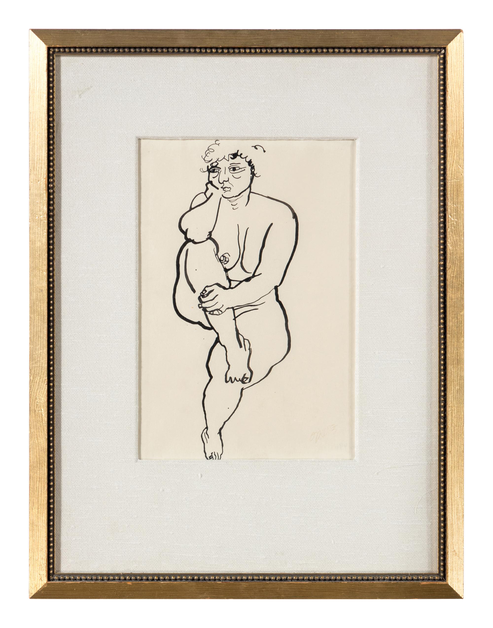 Hockender Weiblicher Akt (Crouching Female Nude) , 1915