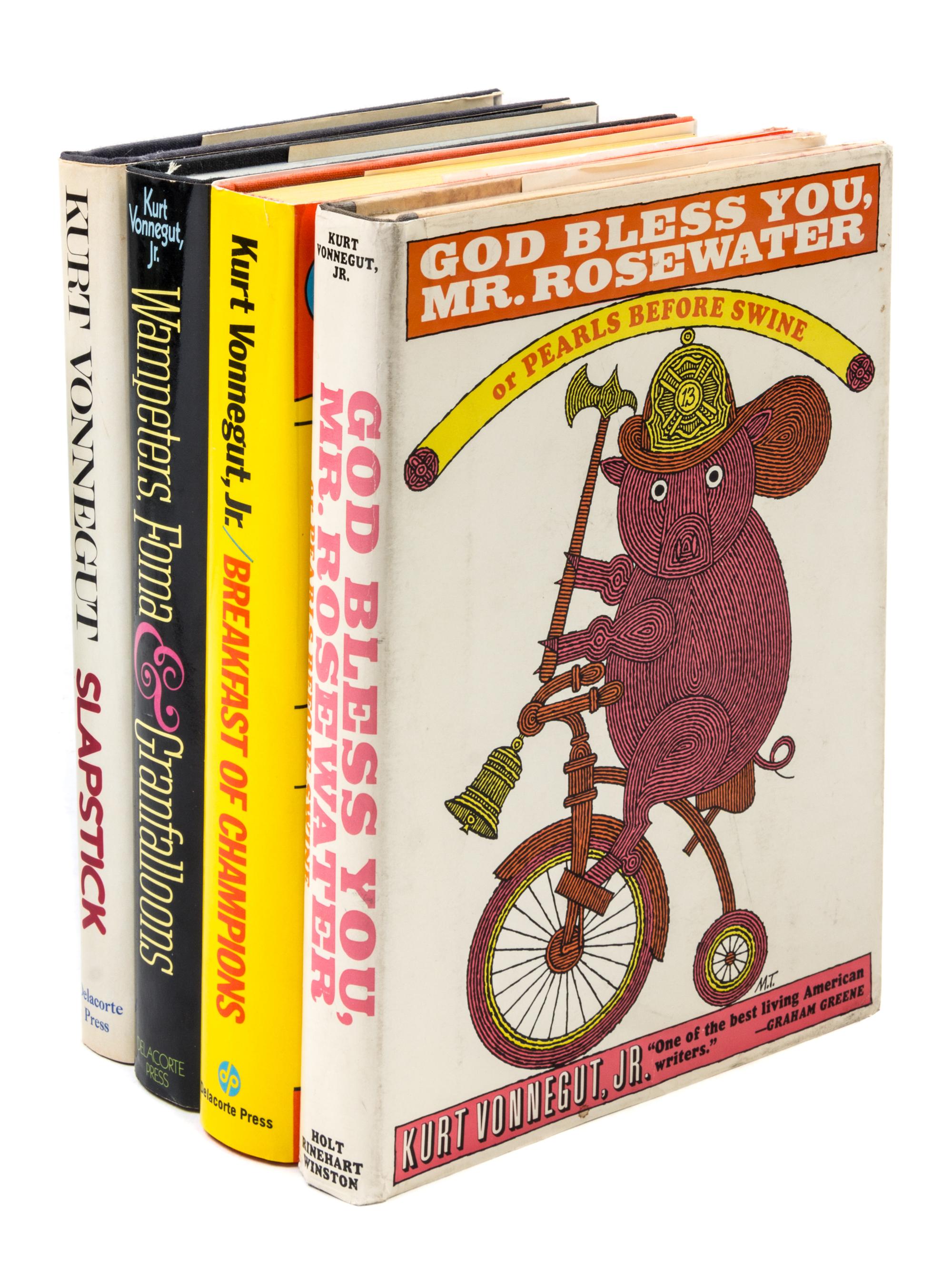 VONNEGUT, Kurt (1922-2007). A group of 4 works by Kurt Vonnegut, ALL FIRST EDITIONS.
