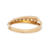 CULTURED PEARL AND YELLOW GOLD BANGLE BRACELET