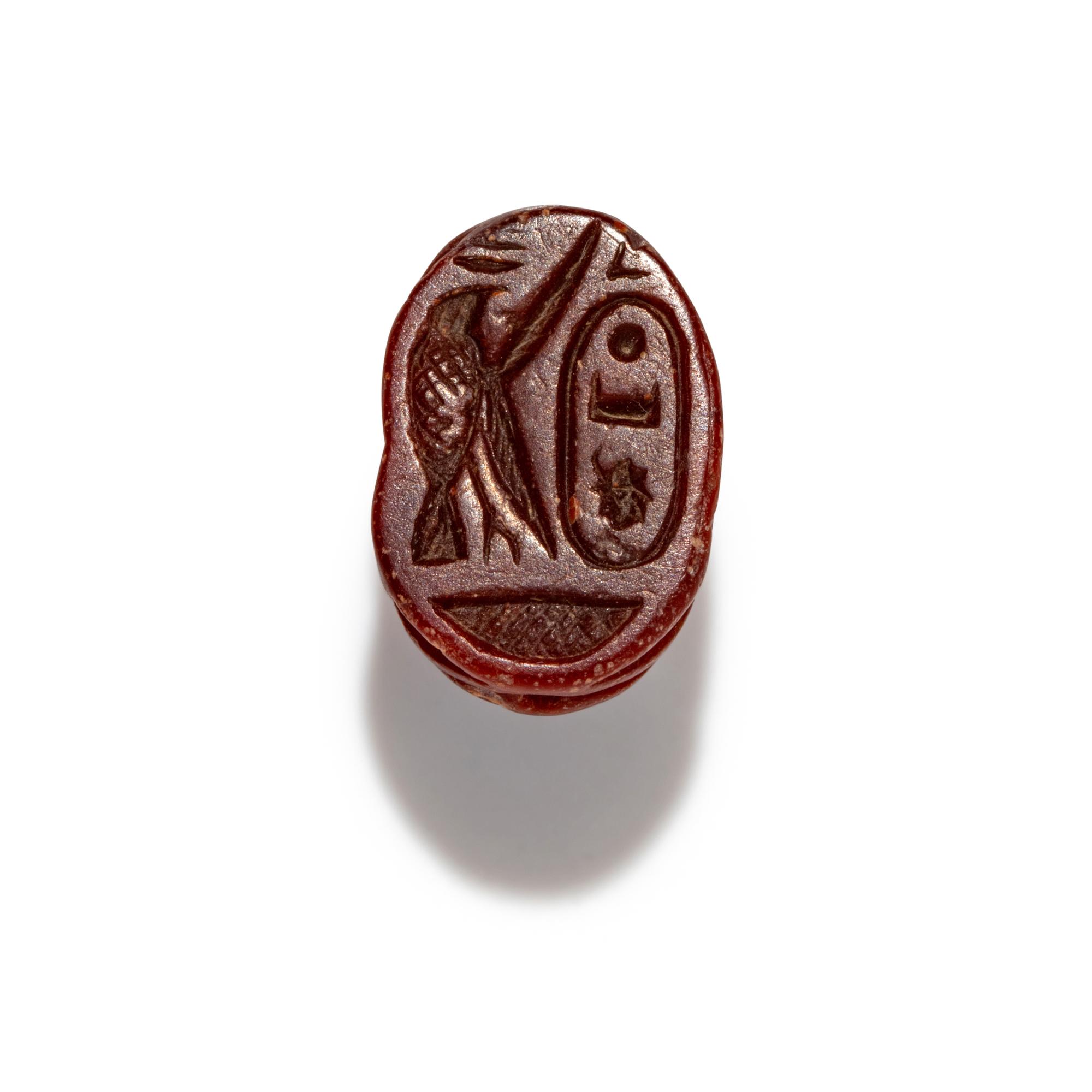 A Phoenician Carnelian Scarab with Cartouche