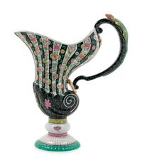 A Herend Porcelain Black Dynasty Pitcher