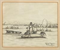 untitled, hunter with catch