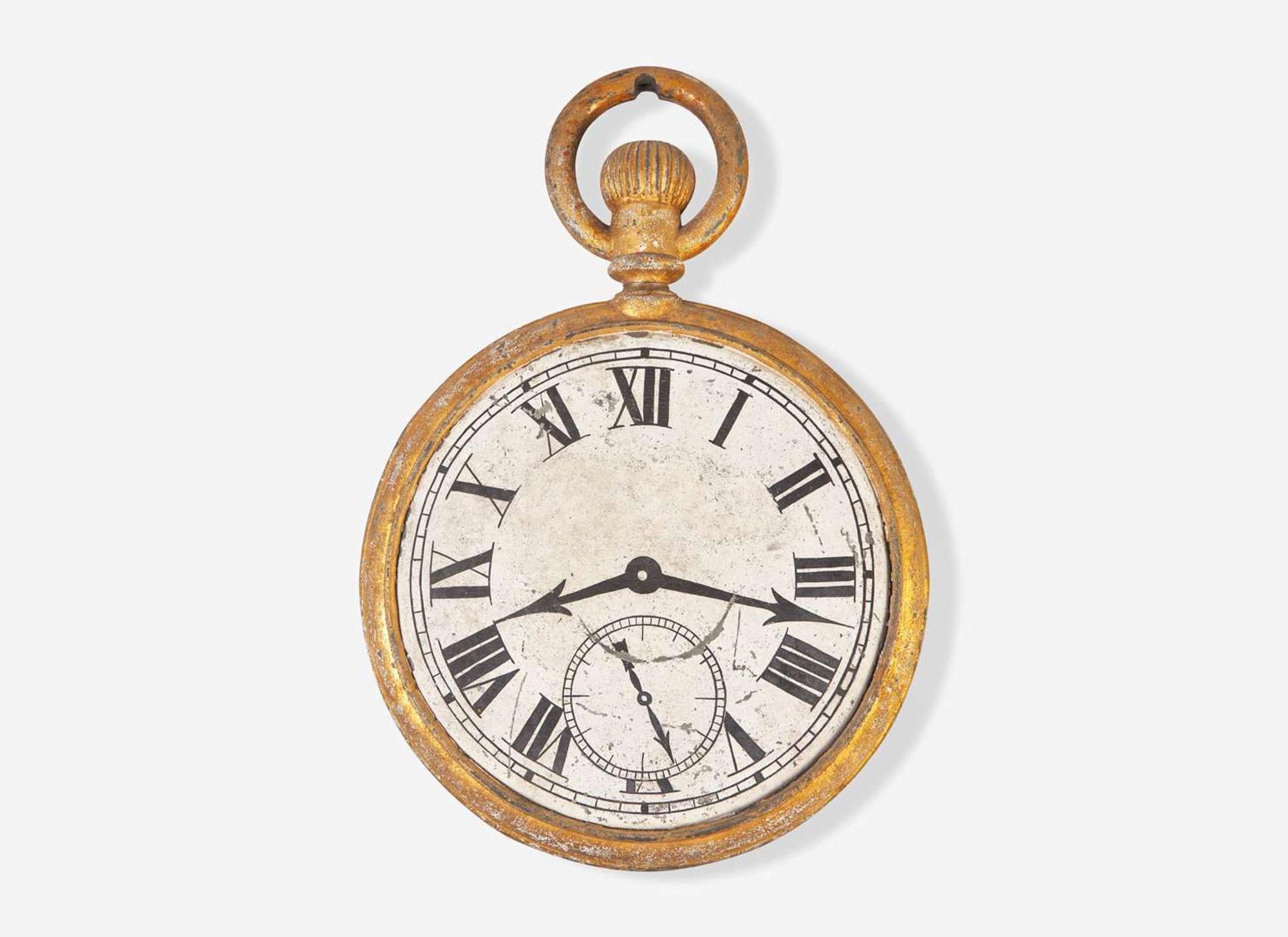 A painted zinc Pocket Watch trade sign, late 19th century