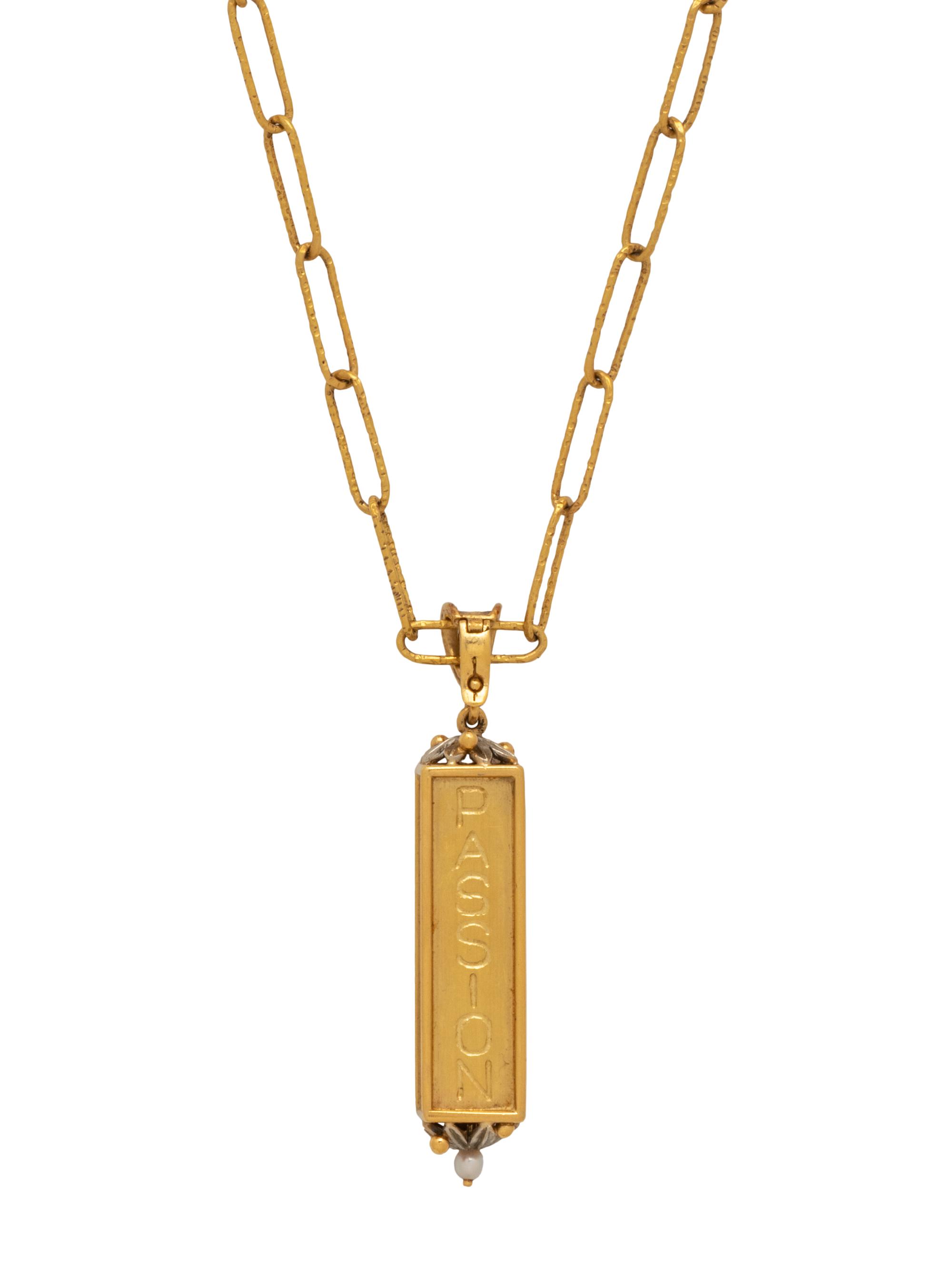 YELLOW GOLD AND CULTURED PEARL PENDANT/NECKLACE