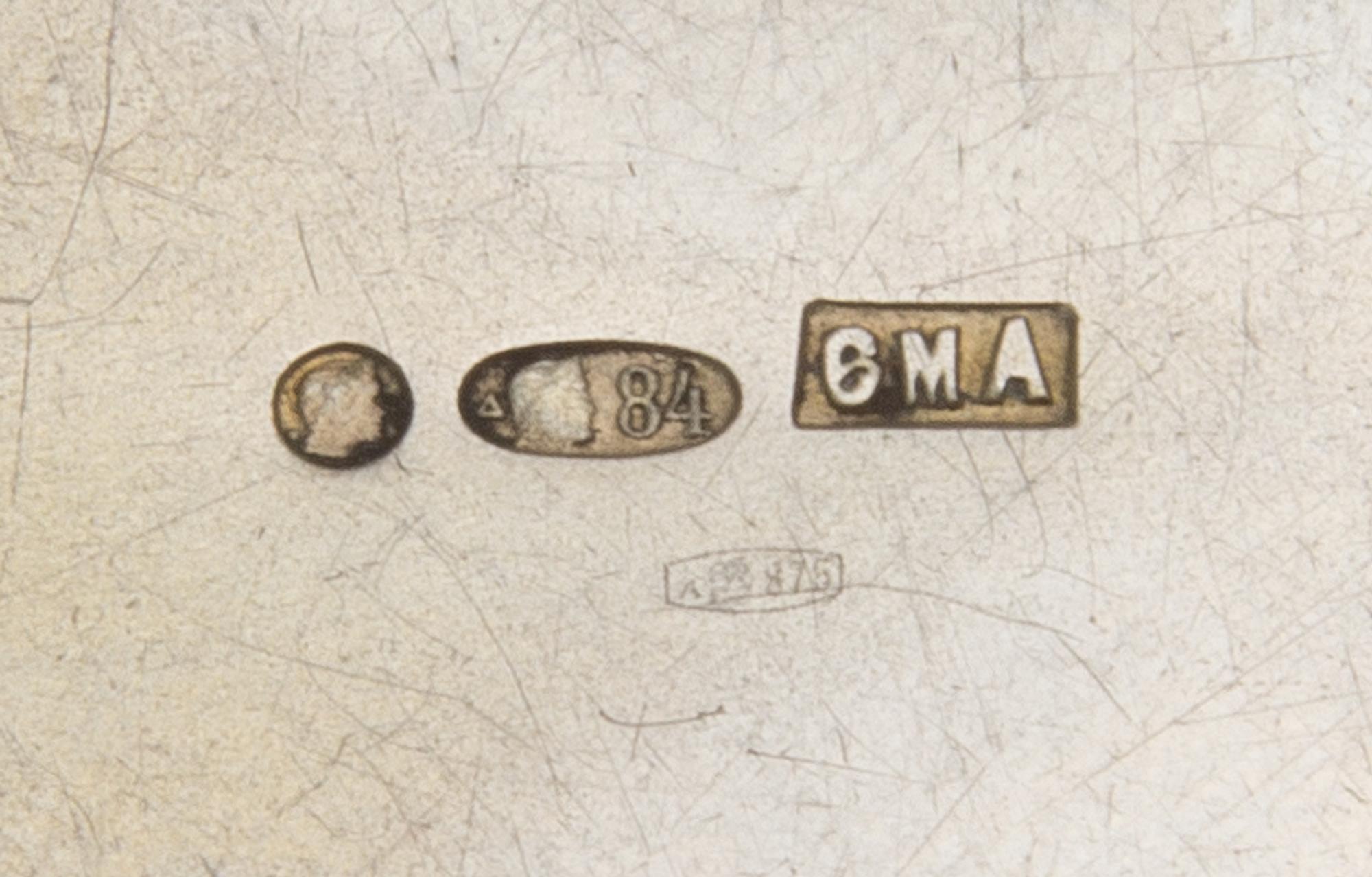 A Russian Enameled Silver Snuff Box, Mark of the 6th Artel, Moscow, Early 20th Century, of oval form, having polychrome enameled foliat