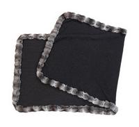 Knit Wrap with Chinchilla Trim