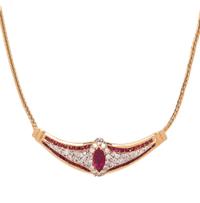 RUBY AND DIAMOND NECKLACE