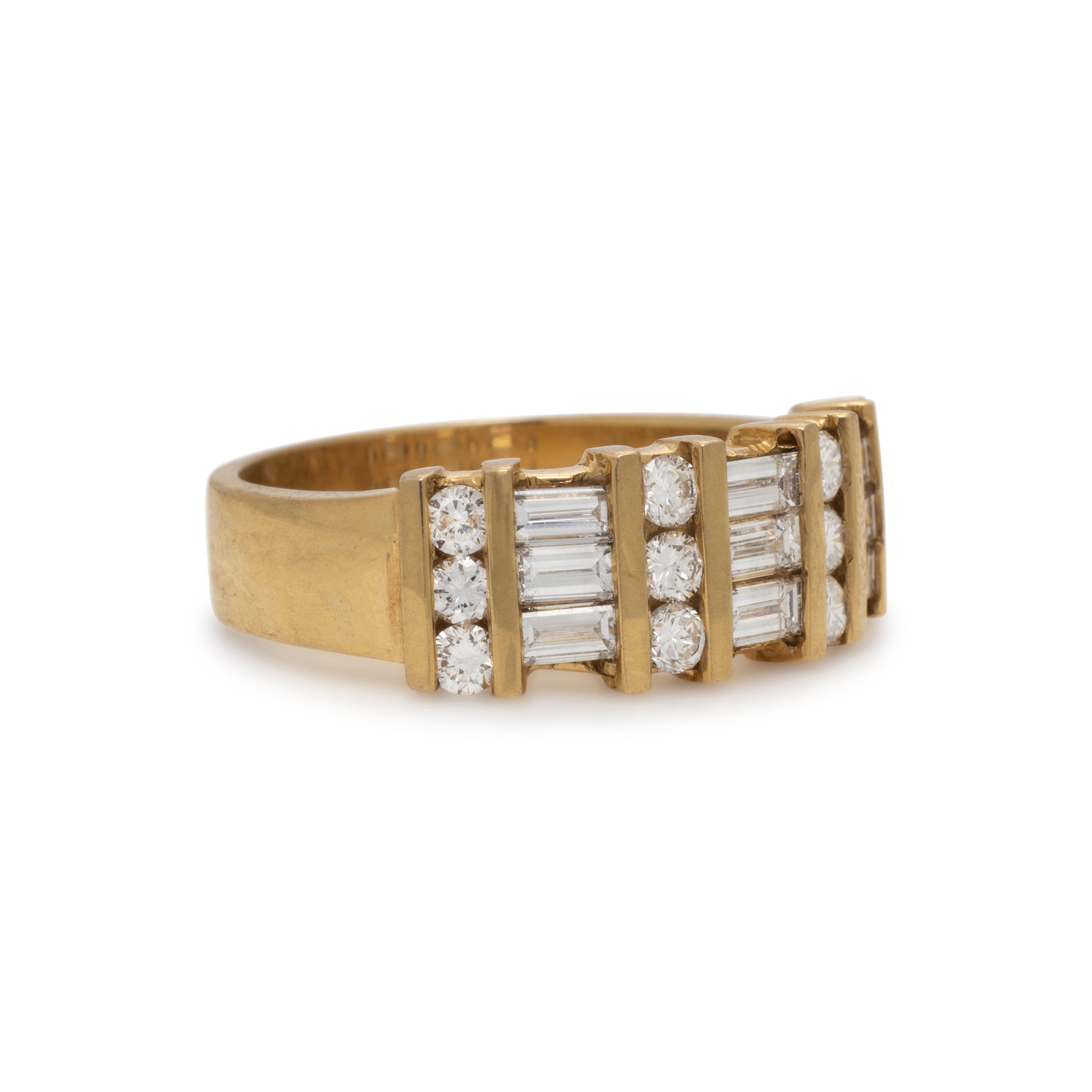 Yellow Gold and Diamond Ring