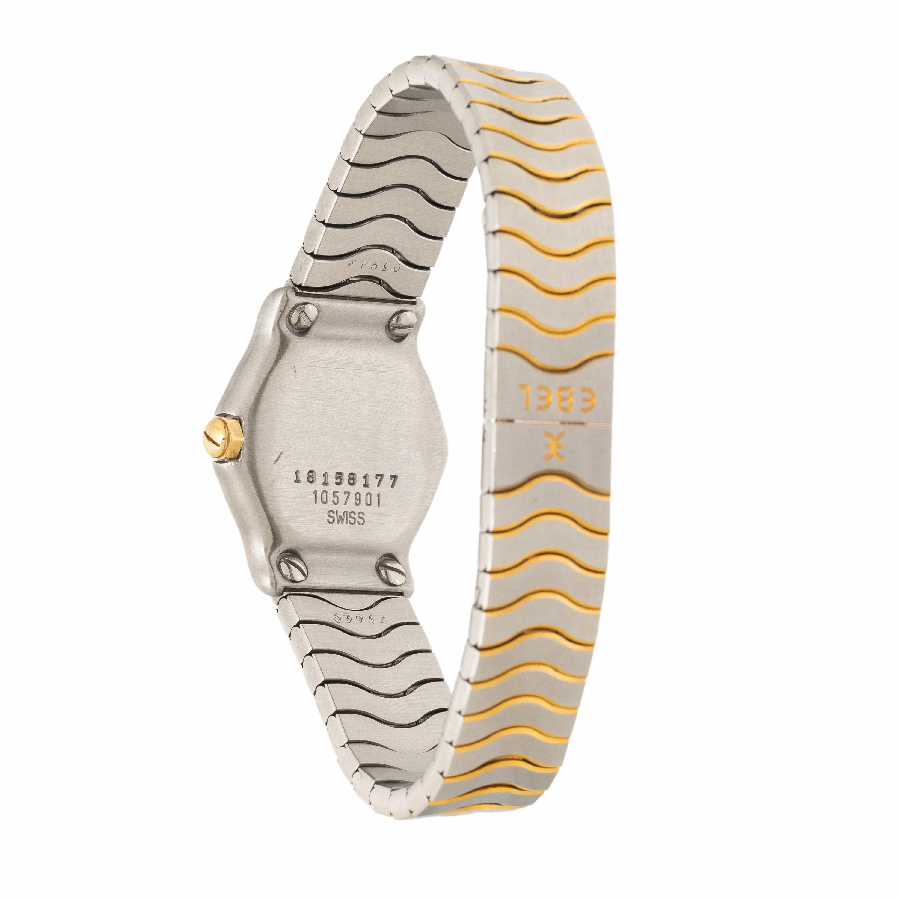 Ebel, Steel and Yellow Gold-Plated 'Sport' Watch