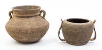Four Neolithic Style Pottery Vessels Height of first 6 1/4 inches.