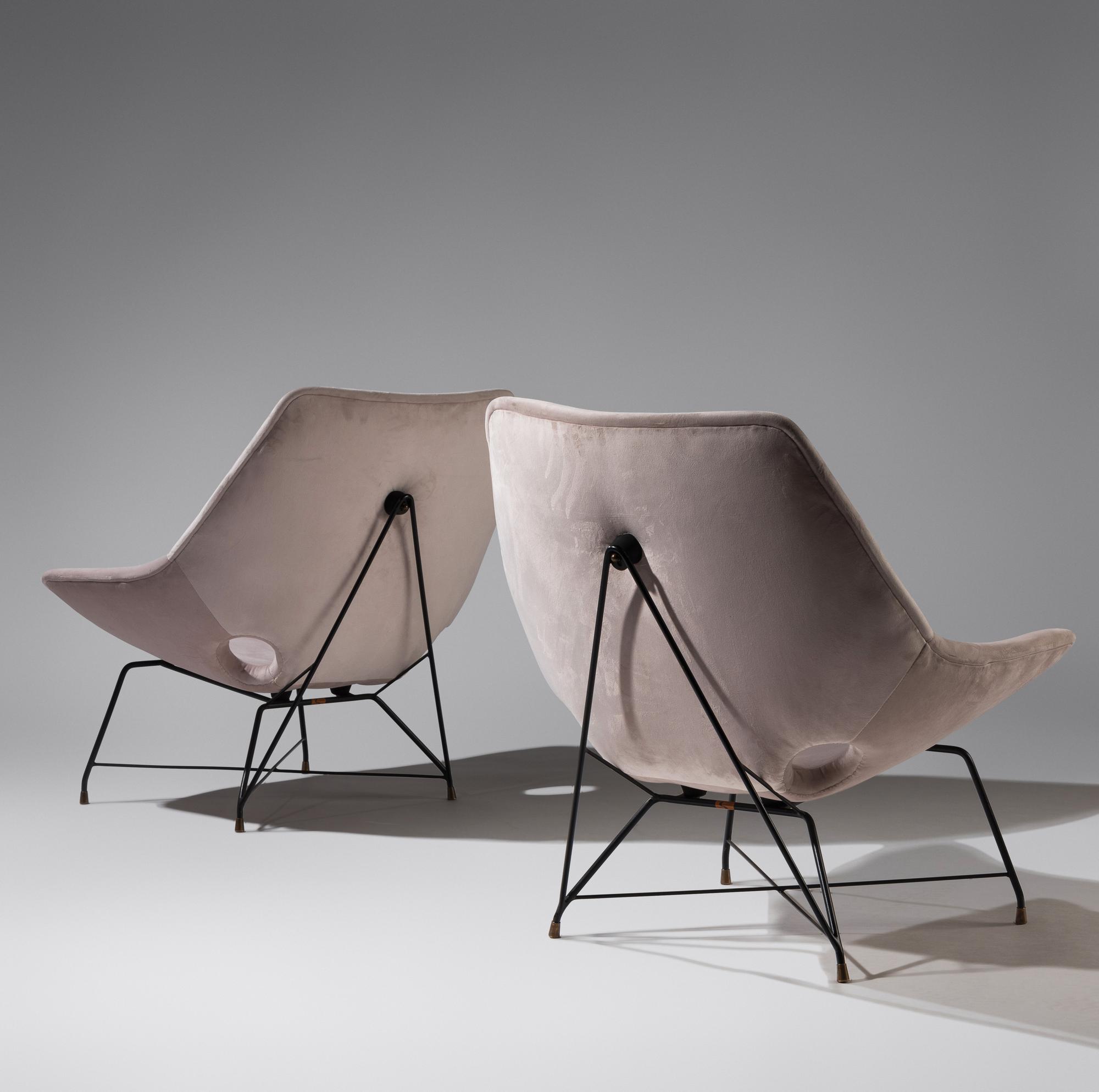 Kosmos lounge chairs, pair, c. 1954 for Saporiti