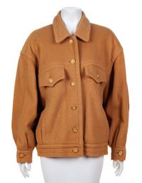 An Hermès Camel Hair Jacket, Size small.