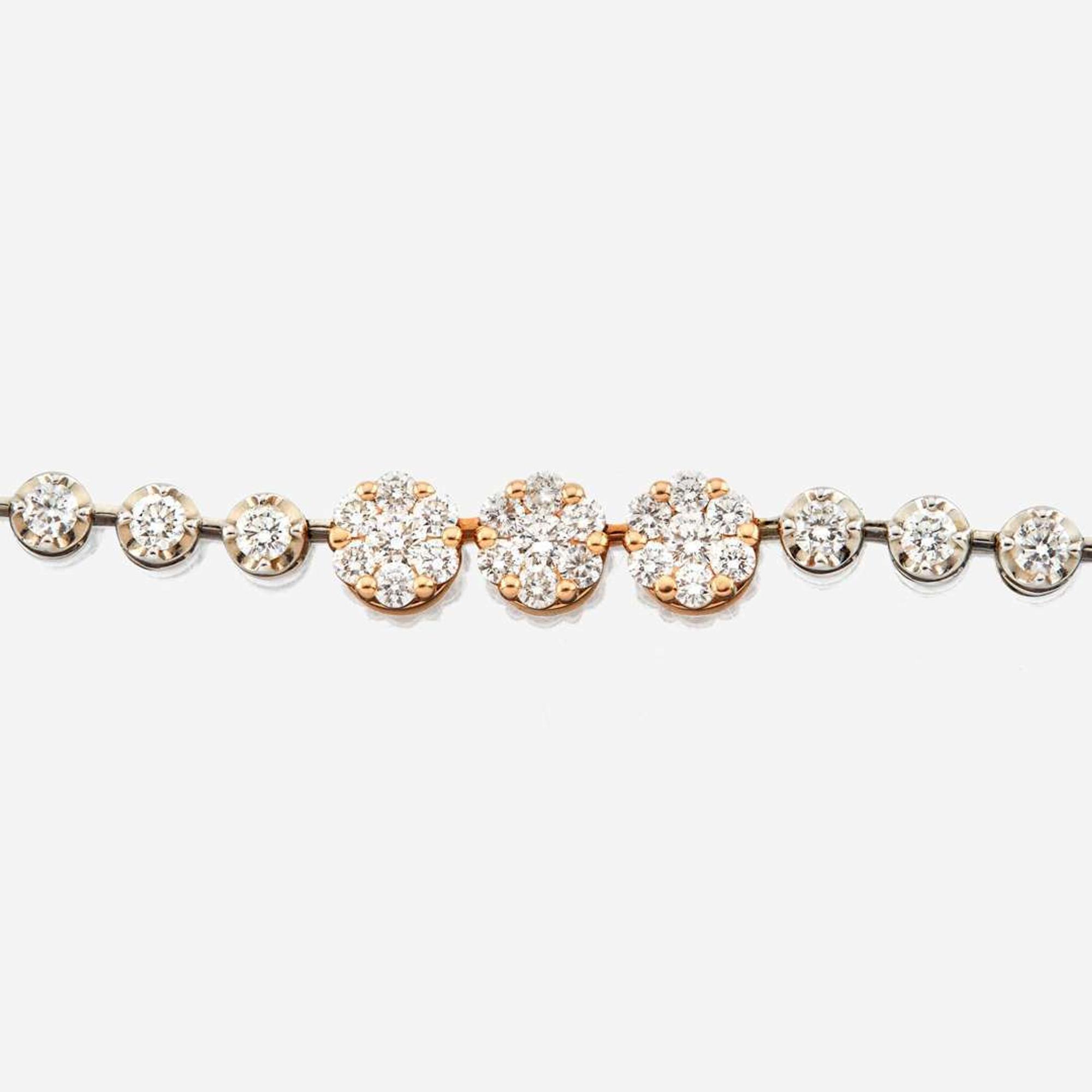 A diamond and bicolor gold necklace, Simon G