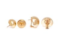 COLLECTION OF YELLOW GOLD EARRINGS