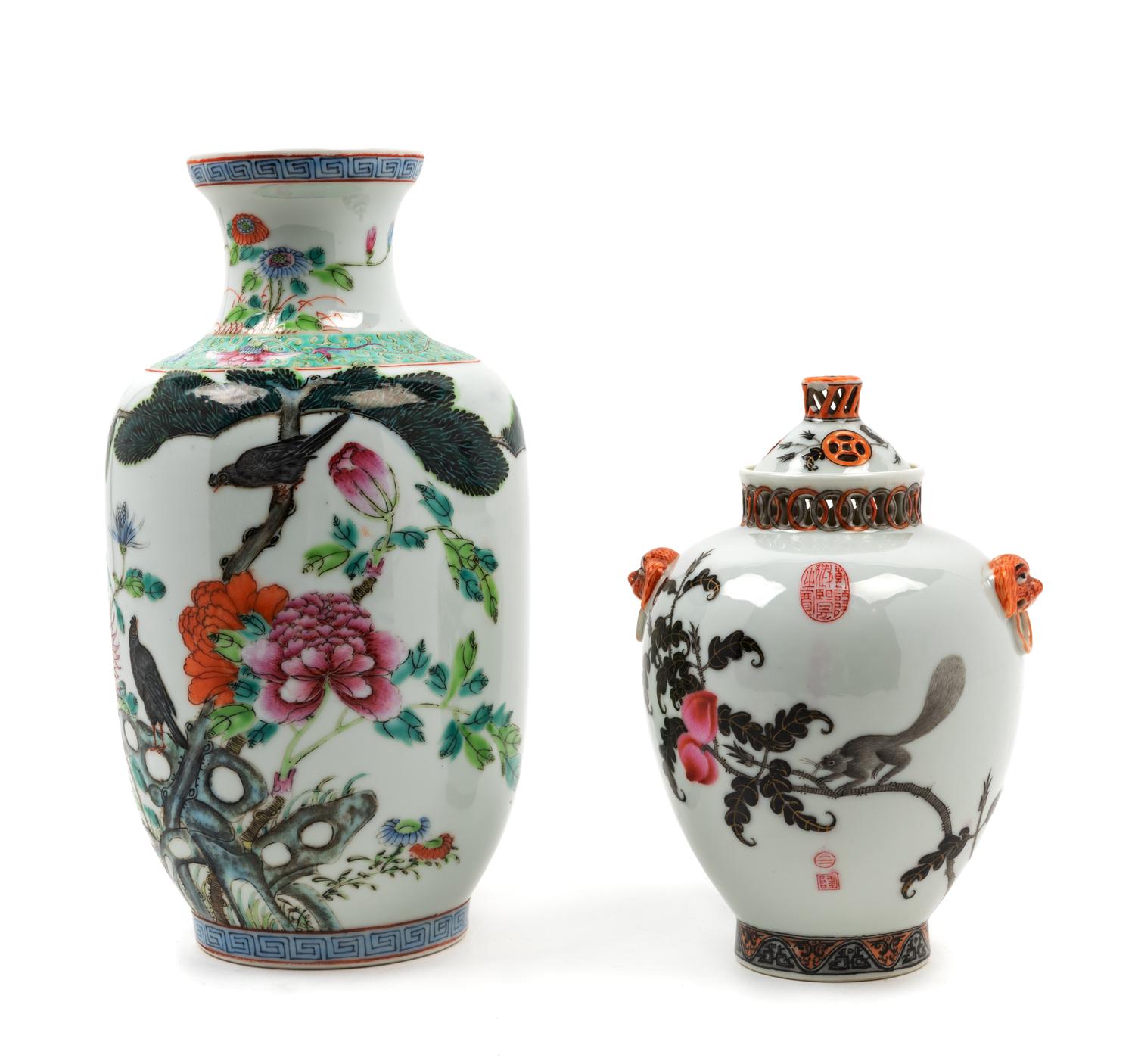 Two Chinese Porcelain Vases