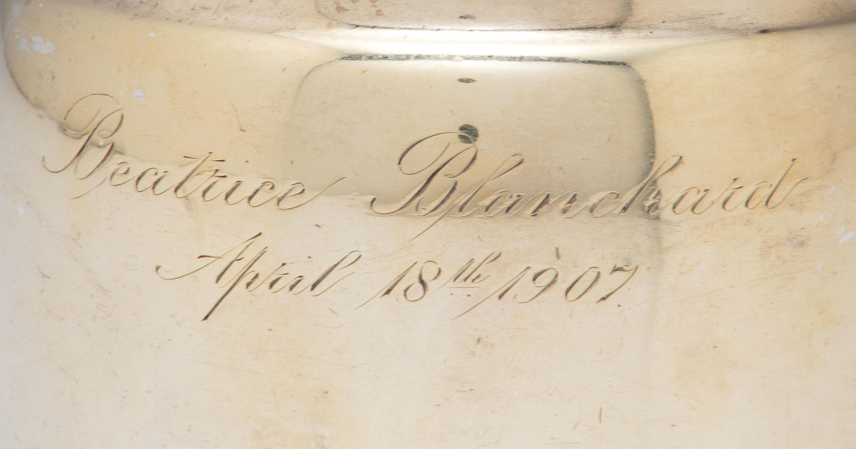 Four American Silver-Gilt Mugs
