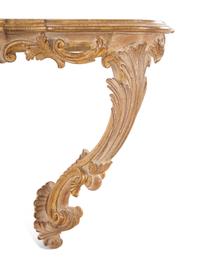 An Italian Gilt Decorated Console Table