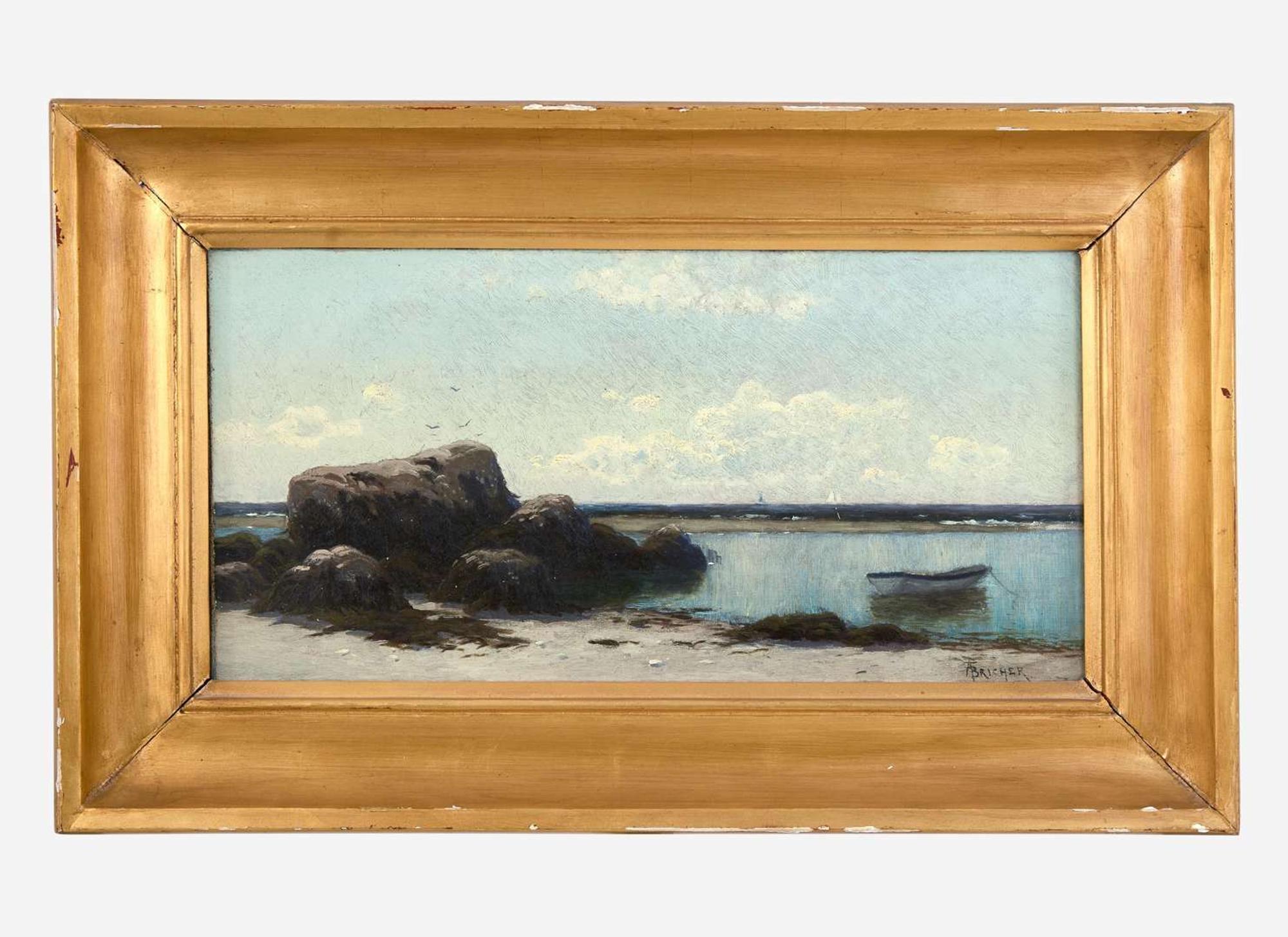 Alfred Thompson Bricher (American, 1837-1908) - The Moored Boat