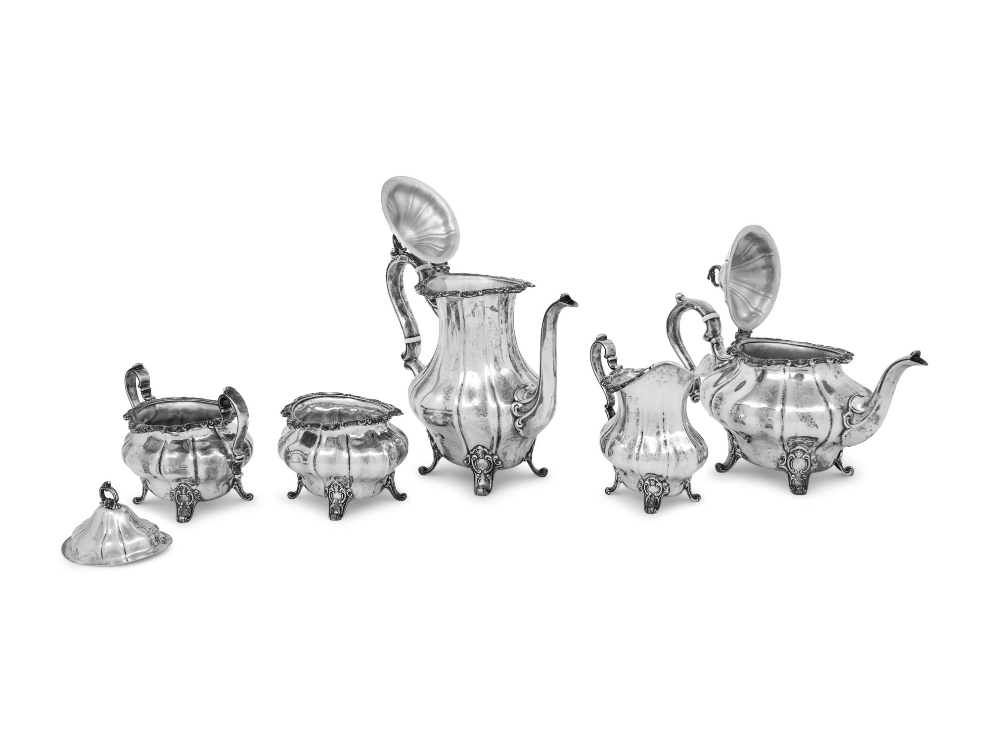 An American Silver Five-Piece Tea and Coffee Service