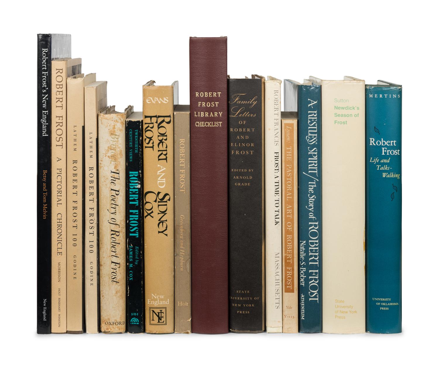 [FROST, Robert (1874-1963)]. A group of 44 works about Robert Frost, including: