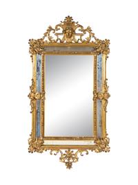 An Italian Carved Giltwood Mirror
