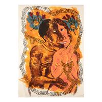Robert Colescott (American, 1925–2009) — Lock and Key I , 1989
