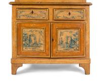 A Continental Painted Cabinet