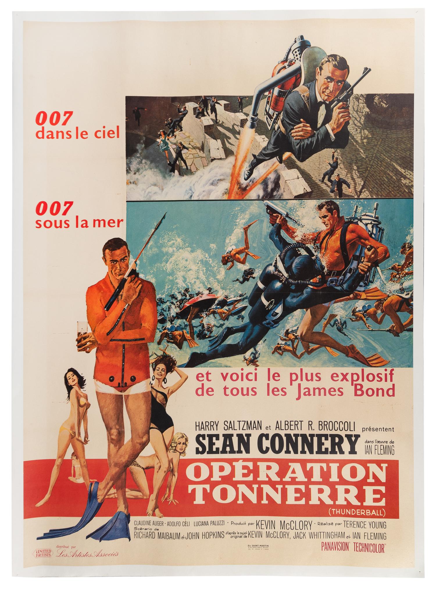 A French James Bond Thunderball Grande Poster