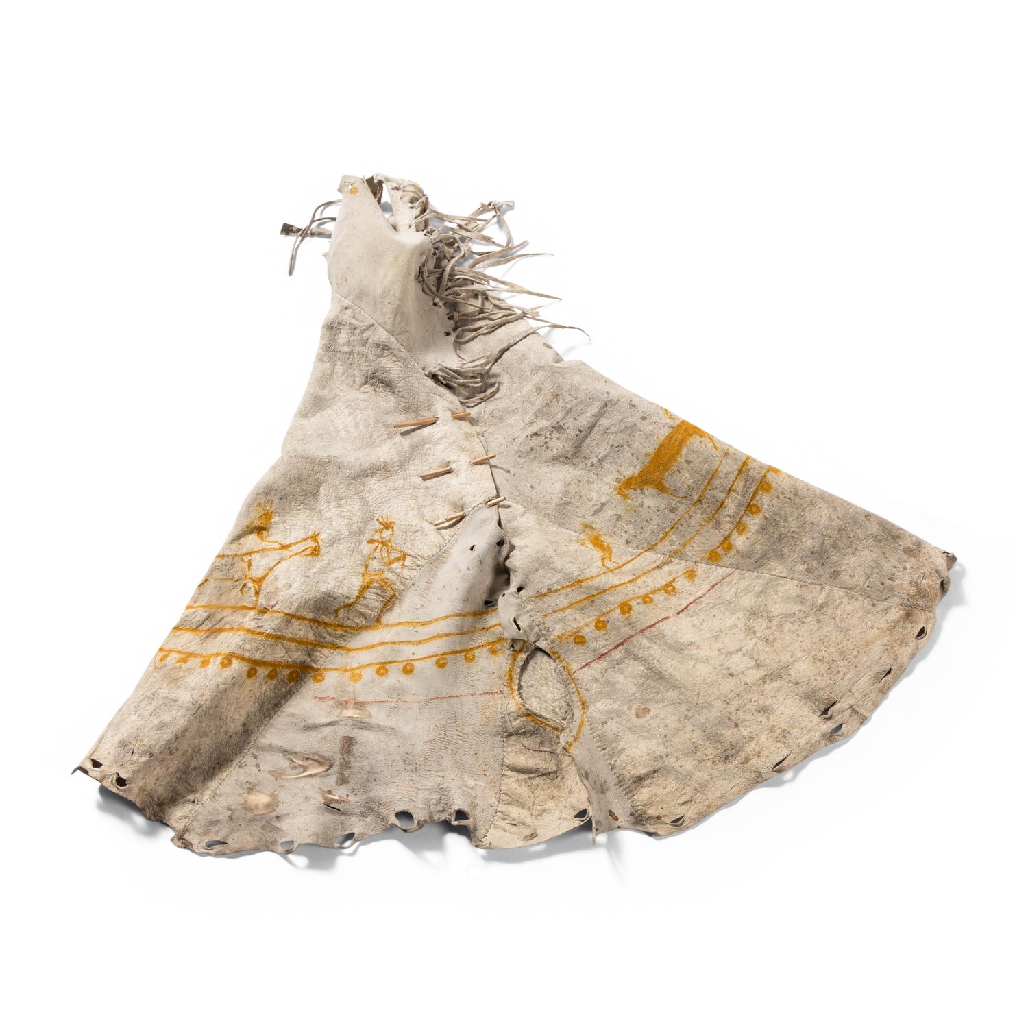 Plains Painted Model Hide Tipi