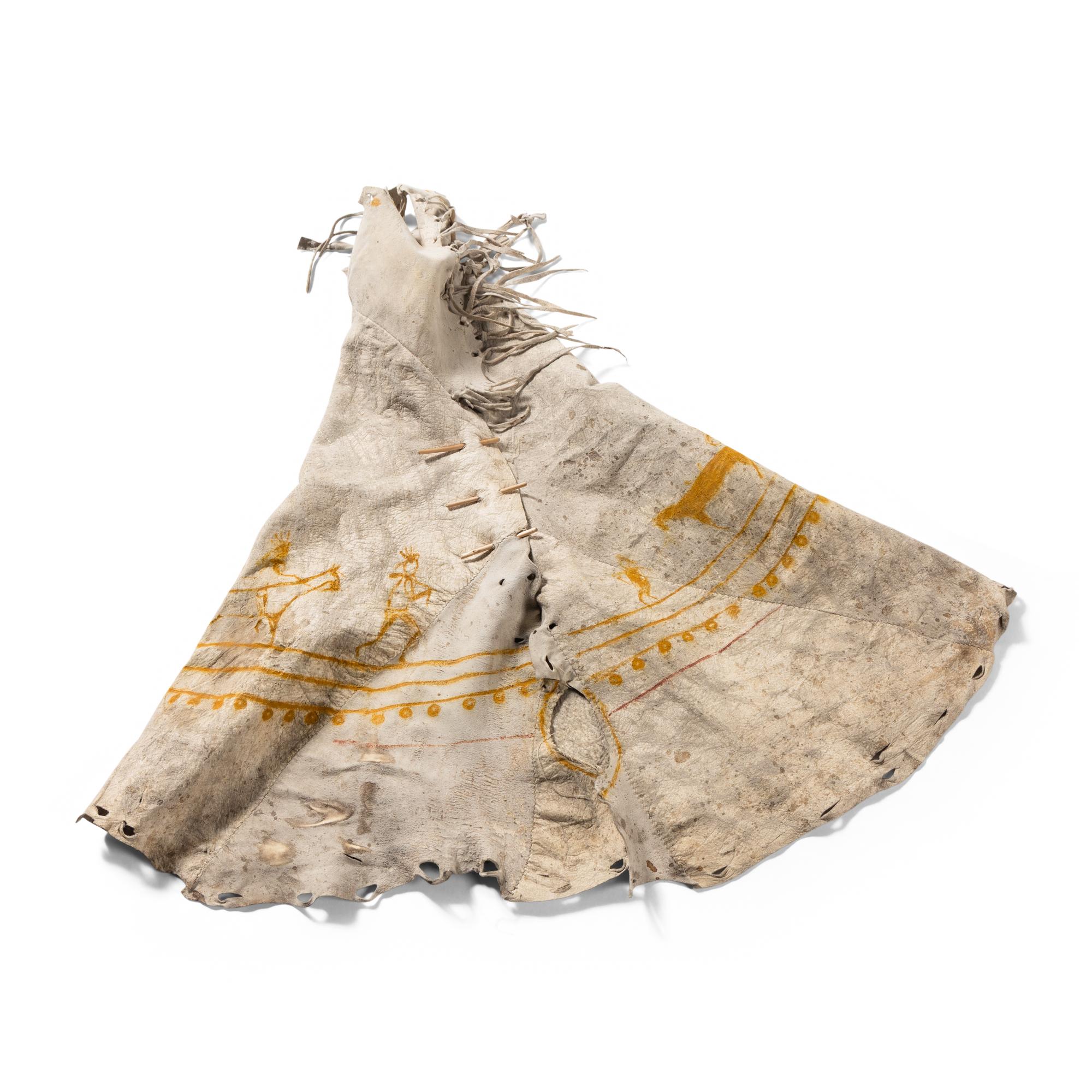 Plains Painted Model Hide Tipi