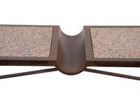 A French Bronze Pink Granite Inset Top Console Table — 20TH CENTURY