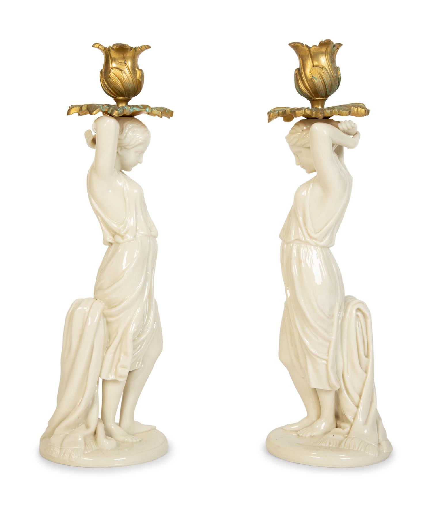 Seven Blanc de Chine Porcelain Table Articles — 20th Century