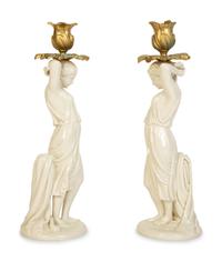 Seven Blanc de Chine Porcelain Table Articles — 20th Century