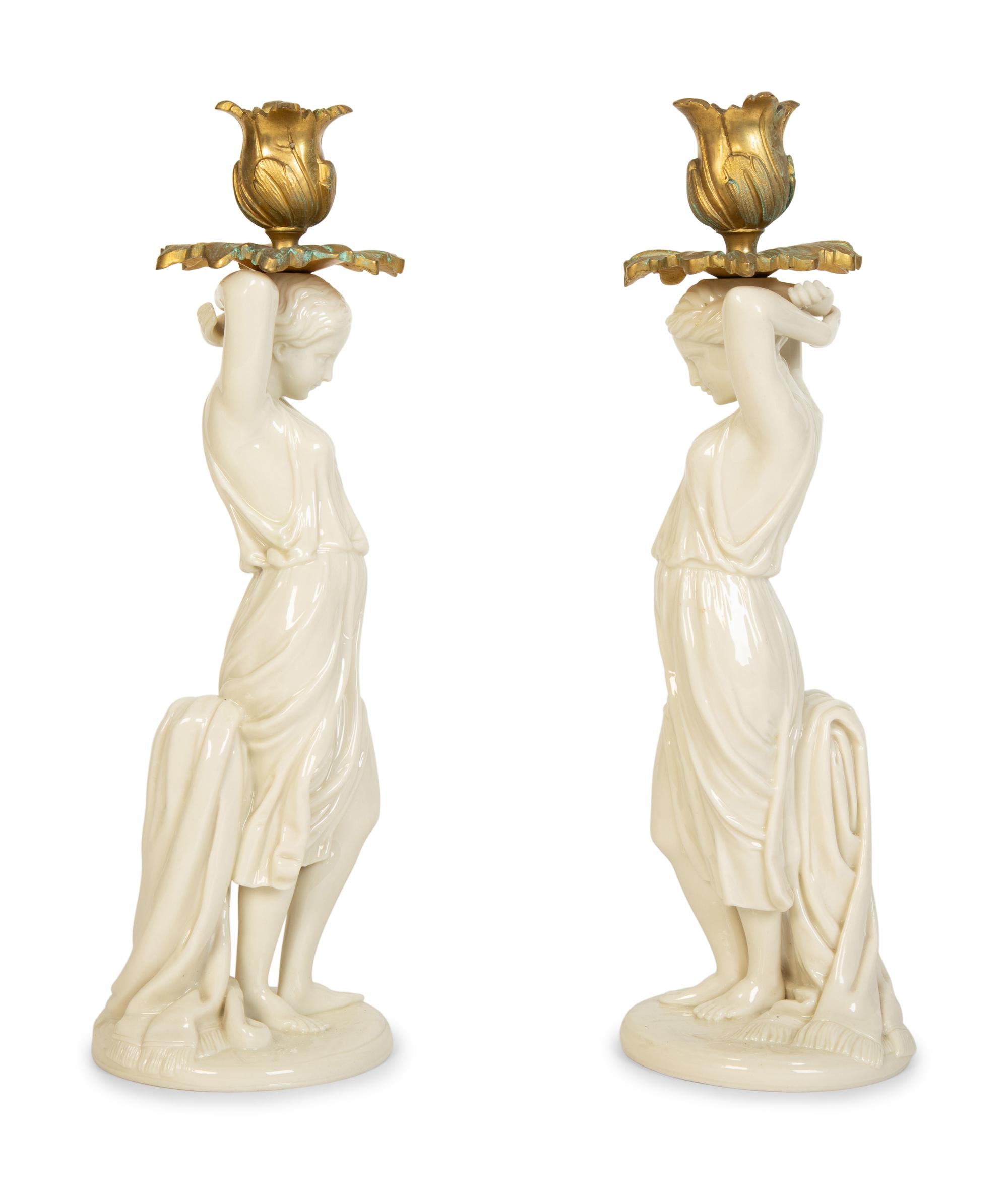 Seven Blanc de Chine Porcelain Table Articles — 20th Century